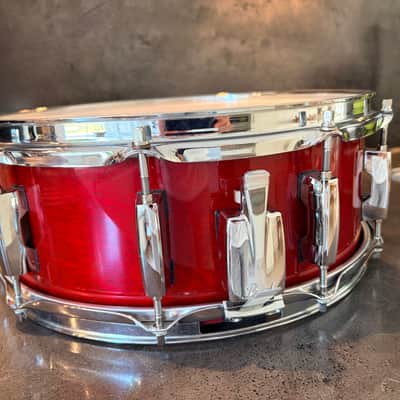 Pearl MBX-5114 Masters studio birch 14x5.5” 1993-1995 - Sequoia red image 6