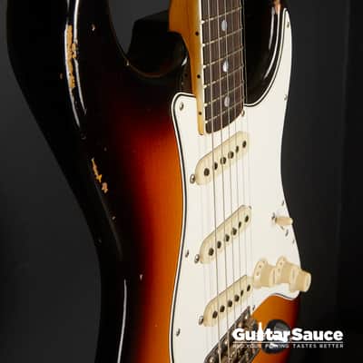 Fender Custom Shop 1967 Stratocaster Relic Faded 3 Tone Sunburst 2019 Used (Cod.1521UG) image 9