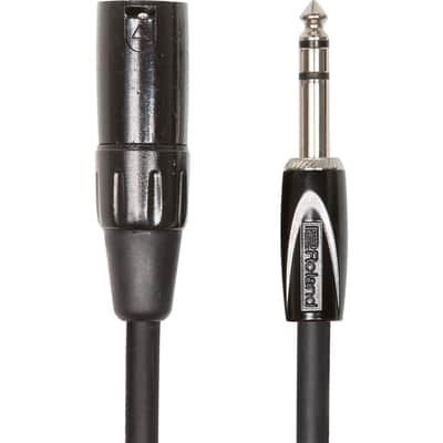 Roland Black Series 1/4" TRS to XLR Male Interconnect Cable - 15 ft image 1