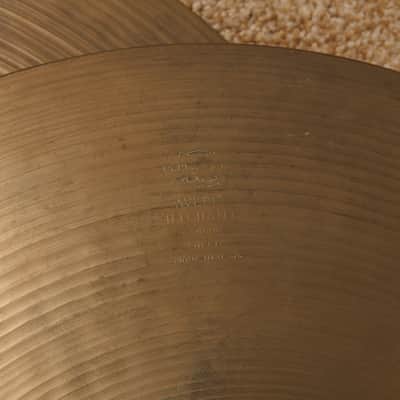 Vintage Zildjian A 14" Rock Hi Hat Cymbals 1227g 1398g image 4