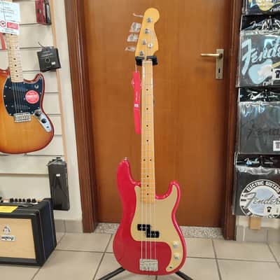 Fender Vintera '50s Precision Bass with Maple Fretboard 2019 - Present - Dakota Red image 3