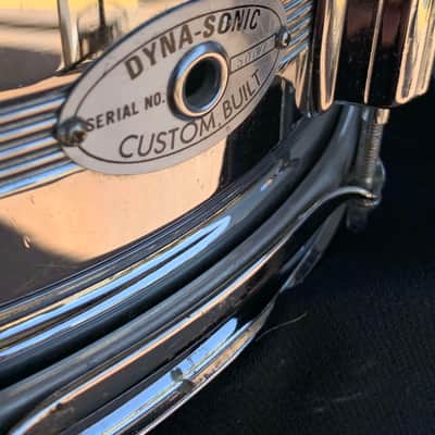 Vintage 60's Rogers Dynasonic 5x14 Snare Drum (Missing Parts) image 5