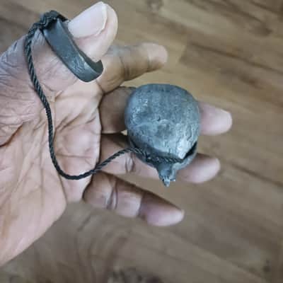 Ghanaian metal pod bell (frikiywa) image 2