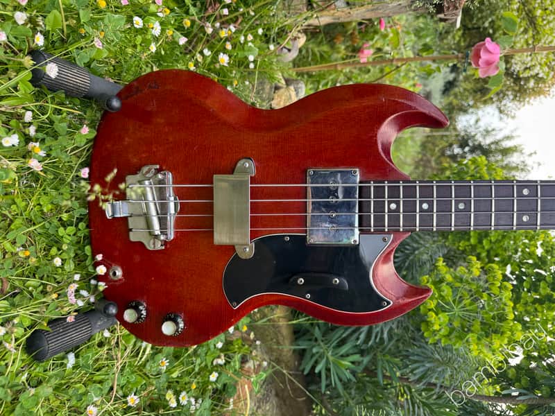 1964 Gibson EB-0 EB0 Bass - Cherry - HSC image 1