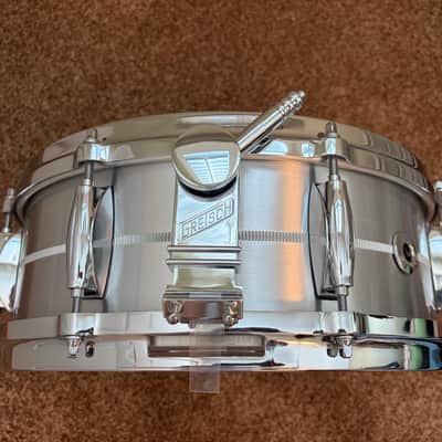 Gretsch Solid Aluminum Snare Drum 14x5 w/Micro-Sensitive Strainer image 2