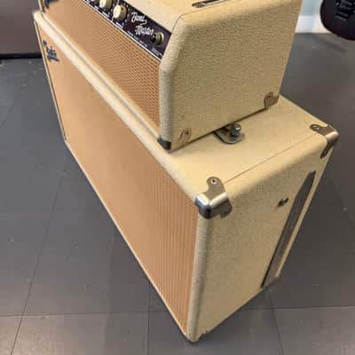 Fender Bandmaster 1963 - White Tolex Oxblood Panel Piggyback image 6