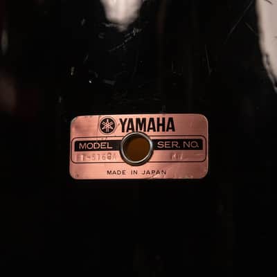 Vintage Yamaha 5000 Jet Black Drum Set 16x24 10x12 and 16x16 image 6