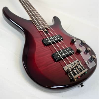 Yamaha TRBX604FM DRB 4-String Electric Bass Guitar Dark Red Burst image 5