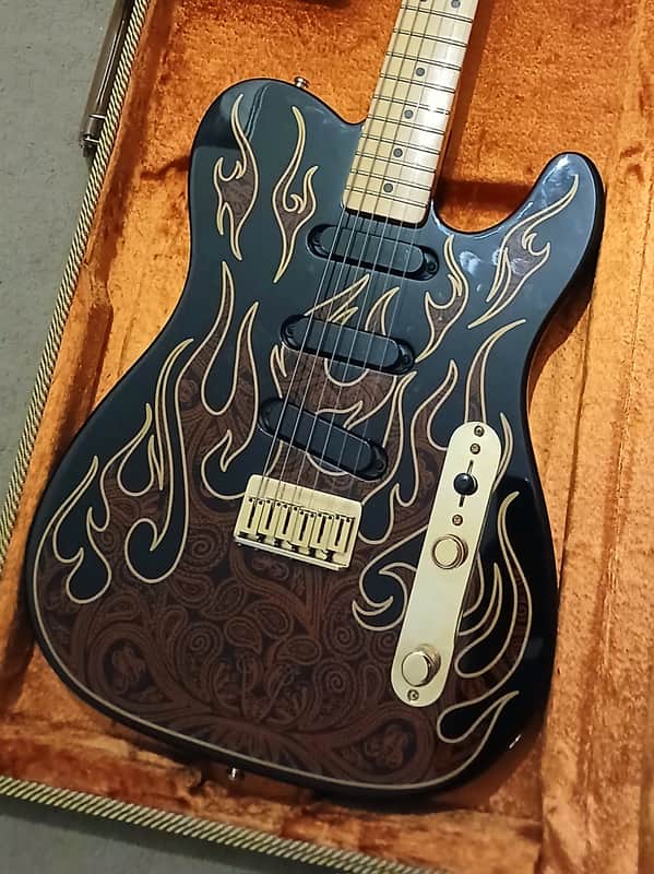 Fender James Burton Telecaster - Red Paisley Flames *Rare 1st Year*