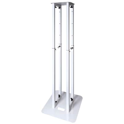 Novopro PS1XXL White Variable Height DJ Podium Stand w/ Scrims & Bag (4 Pack) image 5
