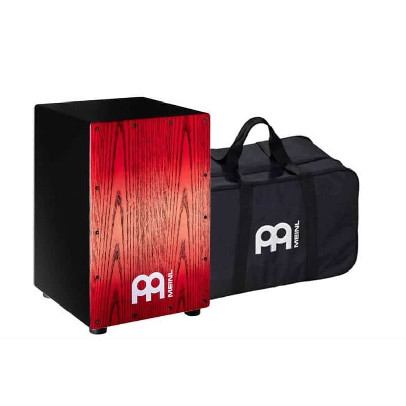 MEINL MCAJ100BK-TRF+ [Headliner Series Snare Cajon with Bag / Tango Red Fade] [Includes genuine MEINL bag!] image 1