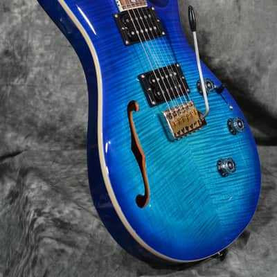 PRS SE Custom 24 Semi-Hollow Piezo Lake Blue w/ Gigbag& FAST Same Day Shipping image 7