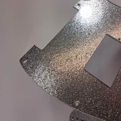 Lefty Left Handed Platinum Silver Glitter Humbucking Pickguard + Control Cover set for Fender Tele Telecaster image 7
