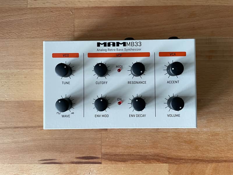 MAM MB 33 fully analog 303 clone Made in Germany monosynth image 1