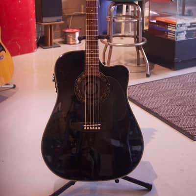 Alvarez 5088C 1980's Black Acoustic Electric image 1