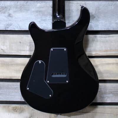 Used (2021) PRS SE Custom 24 Solid Body Electric Guitar Black Gold Burst Finish with Gigbag image 2