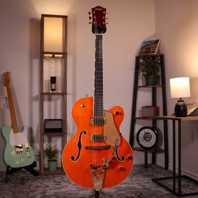 Gretsch Synchromatic Nashville Hollow Body - Ebony Fingerboard, 50's Orange Stain image 17