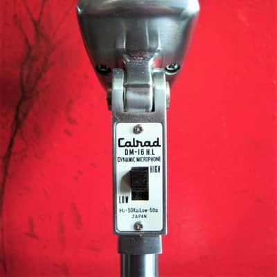 Vintage 1960's Calrad DM-16 dynamic microphone Satin Chrome w accessories image 4