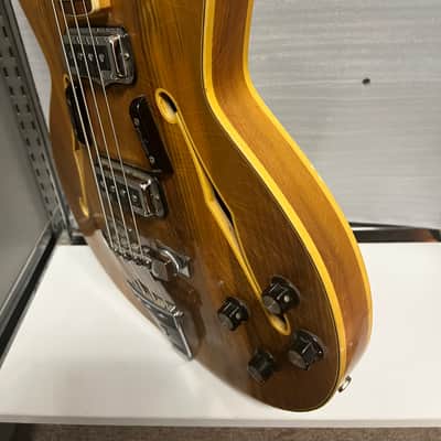 Fender Coronado Bass II 1968 - Transparent Brown With yellow trim image 13