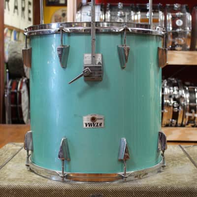 1980s Tama 16x16 Granstar Floor Tom in Nile Blue image 2