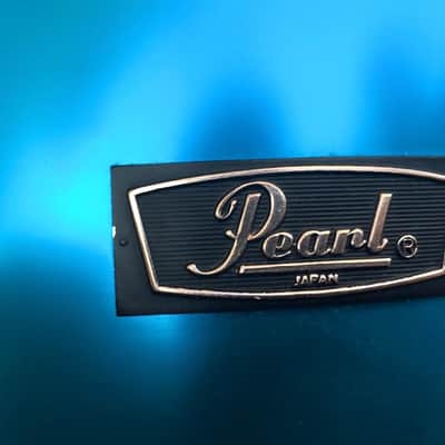 Pearl Fiberglass 1970s Blue Drum Kit image 3