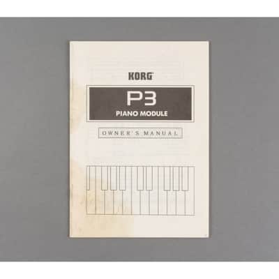 Korg P3 Owner's Manual [USED]
