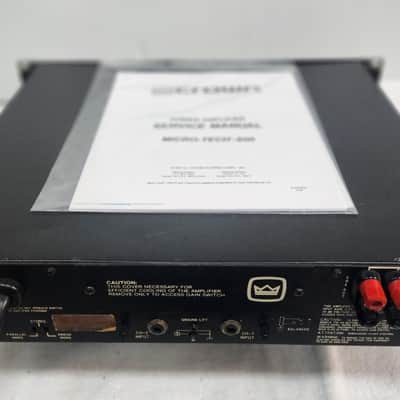 Crown/AmCron Vintage Power Amp Model Micro-Tech 600 image 7