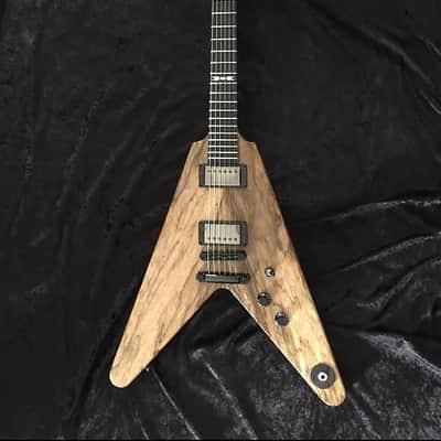 "from my personal used gear" Super-V Guitar (Figured Korina) w/case by Black Diamond Hand Crafted In AMERICA image 2