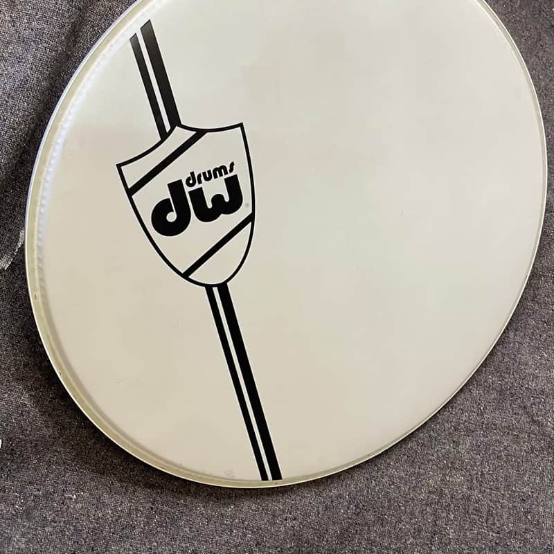 2010s DW DRDHCW22KCL Classic Coated Bass Drum Head – 22″ White