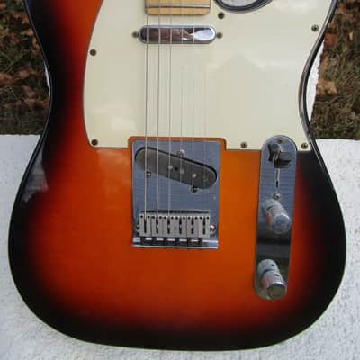 Fender Telecaster Guitar, 1994, USA, Sunburst Fiinish, Fender HSC image 4