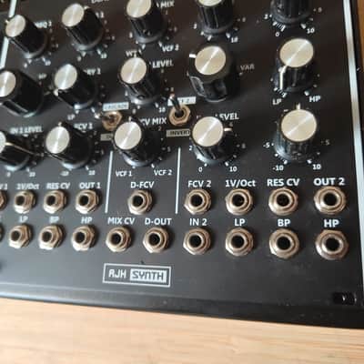 AJH Synth Gemini 2412 Dual Vintage State Variable Filters (Black) - SEM/Oberheim Style image 3
