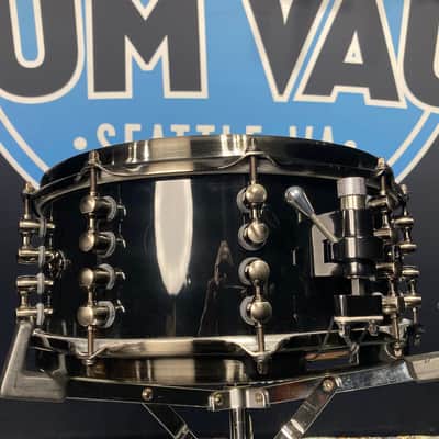 Mapex - 6x14" Black Panther Design Lab Jeff Hamilton "Cherry Bomb" Snare Drum, Piano Black image 8