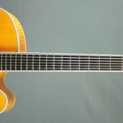W.E. Moll  19" Custom Express  2007  Natural Flame Maple Back and Sides image 4