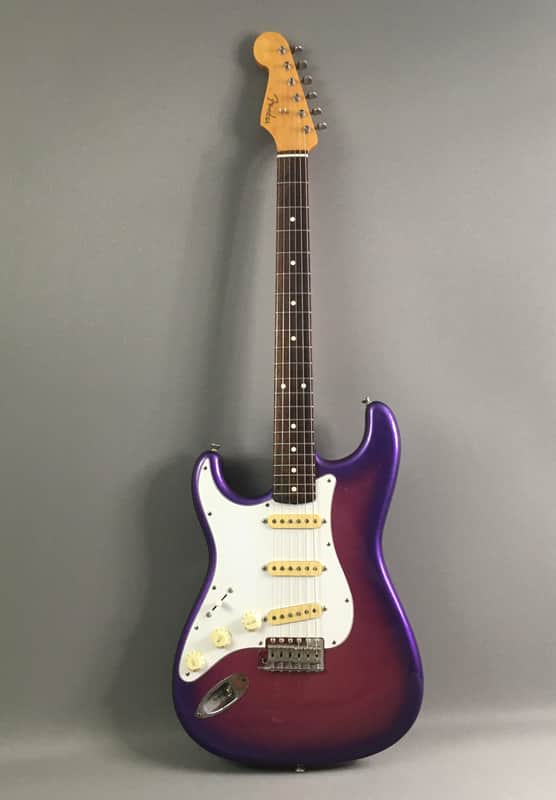 LEFTY! Vintage Fender Stratocaster 1987 Purple Haze Sunburst Metallic Rare Strat Guitar Relic Kuwabara 7.2 lb HSC image 1