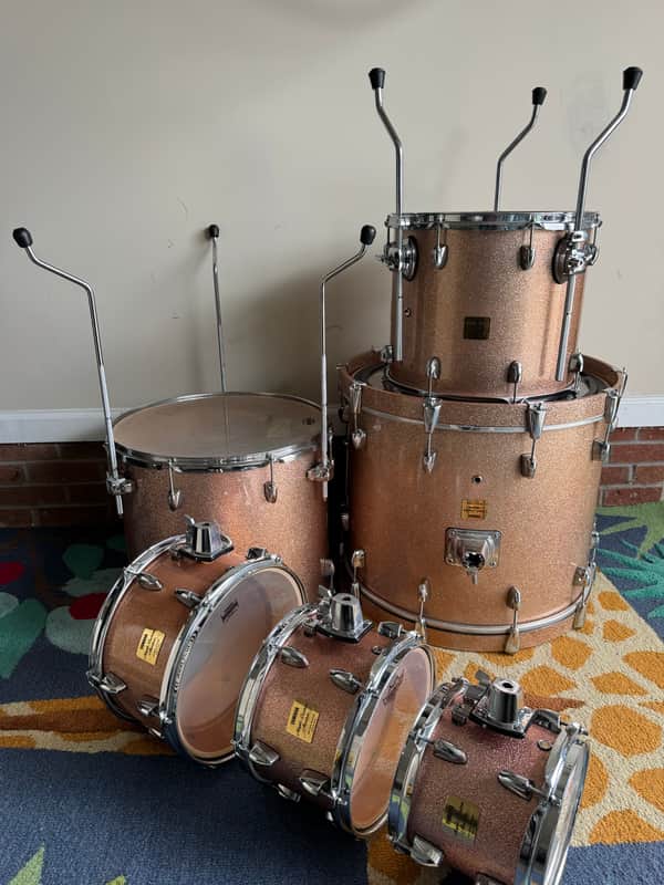 Yamaha Maple Custom Absolute- Made in Japan – Pink Champagne Sparkle (RARE) image 1