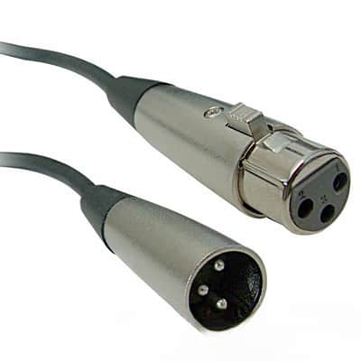 10ft 3-Pin XLR Microphone Extension Cable – Shielded Male to Female Audio Cord image 2