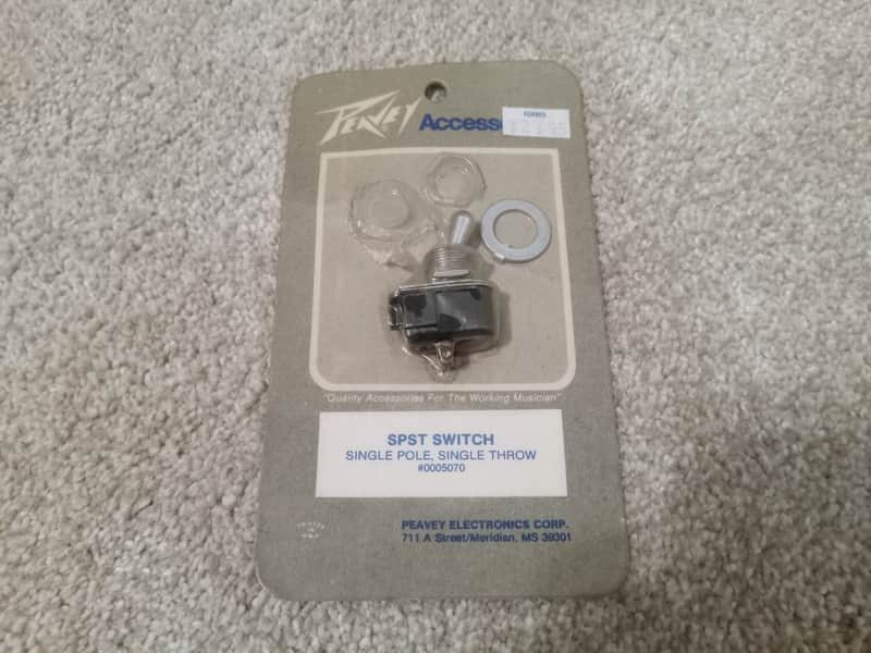 Vintage NOS 1980's Peavey SPST (Single Pole, Single Throw) Switch in Original Packaging! image 1