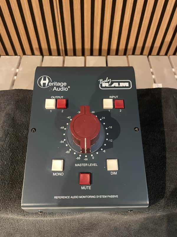 Heritage Audio Baby RAM Passive Desktop Monitor Controller 2020 - 2021 - RAF Blue Grey image 1