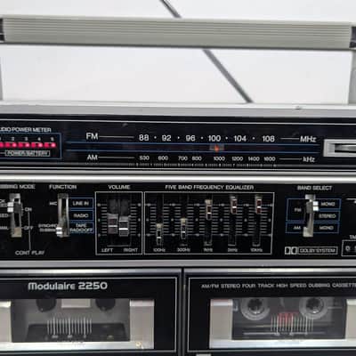 Realistic 14-765 Modulaire 2250 1980s Vintage Ghettoblaster Boombox - Works - Grey image 7