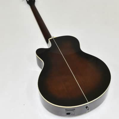 Ibanez AEB10E-DVS Artwood Series Acoustic Electric Bass in Dark Violin Sunburst High Gloss Finish 9620 image 5