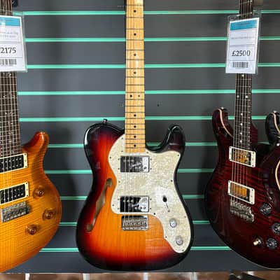 Fender FSR American Vintage '72 Tele Thinline 3-Colour Sunburst 2014 Electric Guitar image 2
