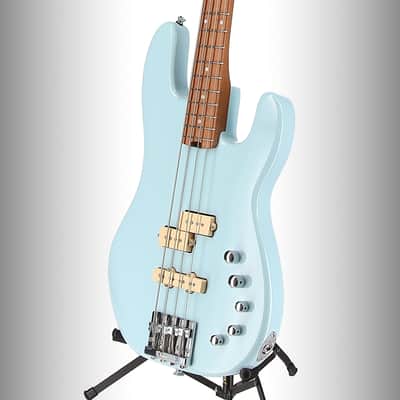 Charvel Pro-Mod San Dimas Bass PJ IV, Caramelized Maple Fingerboard, Sonic Blue (S4) (31976) image 4