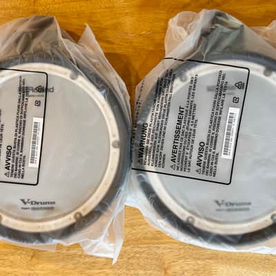 NEW 2X Roland PDX-8 8 inch Dual Zone Mesh Drum Pads Trigger-Black VDrum TD17 TD1 image 2
