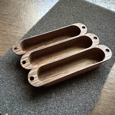 Guilford Wenge Single Coil Pickup Covers - Set of 3 - No Pole Piece Holes image 3