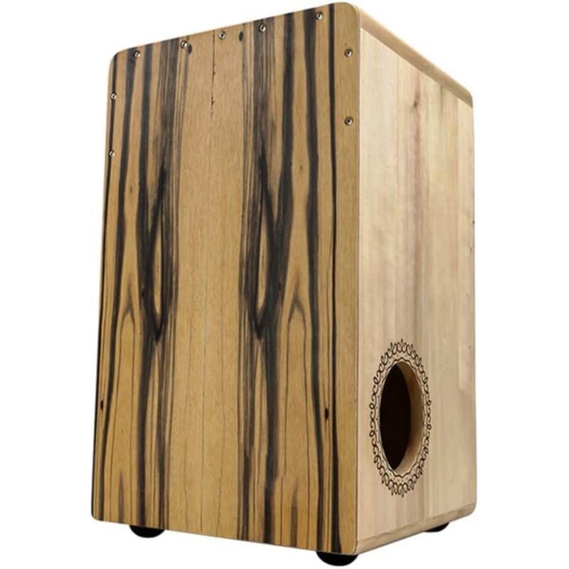 U-Turn Cajon 49 Premium Black & White Ebony mit seitlichem Schallloch image 1