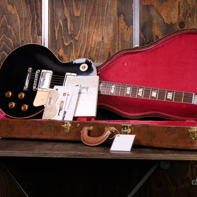 Gibson Custom 1957 Les Paul Standard All Ebony Murphy Lab Light Aged image 16