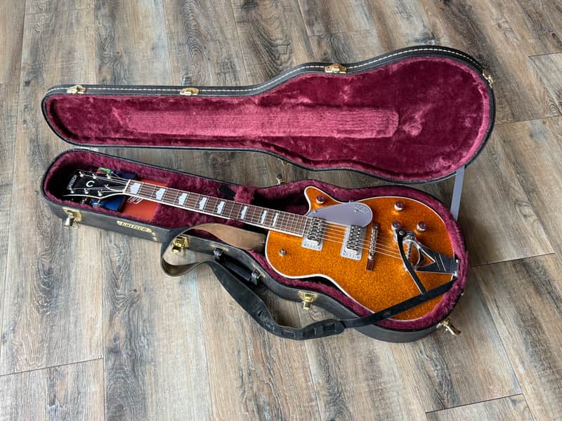 Gretsch G6129T-89 Vintage Select '89 Sparkle Jet with Bigsby 2021 - Present - Gold Sparkle image 1