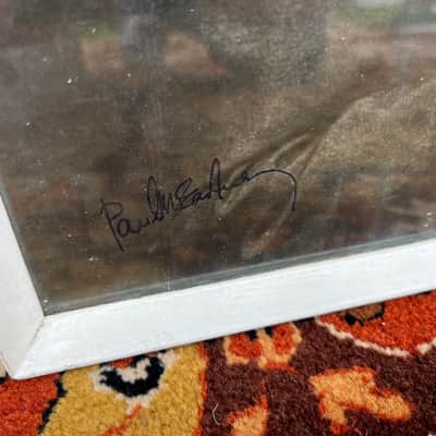 Vintage 1963 Beatles Original TV Times Promo Card Signed Printed Facsimile Frame image 3