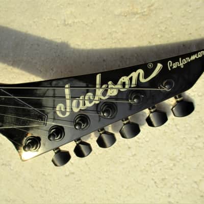 Jackson Performer Guitar, 1996, Japan, Blue See-Thru Flame Maple Top, Gig Bag image 2