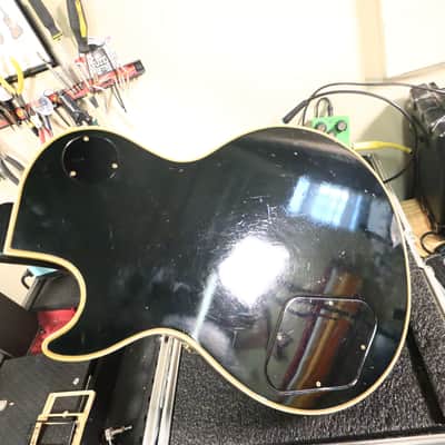 1973 Gibson Les Paul Custom Ebony Black Beauty *Headstock Repair* image 23